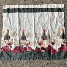 wine kitchen curtains poshmark