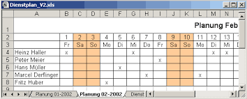 57 außergewöhnlich einsatzplanung excel vorlage kostenlos. Office Tools Dienstplan Mit Excel Erstellen Vba