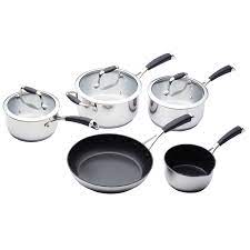 Kitchen craft cookware has been in existance since 1906 manufacturing 100 percent american made, stainless steel waterless cookware. Master Class Deluxe Cookware Set 5 Parts Kitchen Craft Royaldesign Co Uk