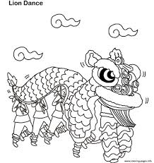 You will need a pdf reader to view these files. Lion Dance Chinese New Year S34e1 Coloring Pages Printable