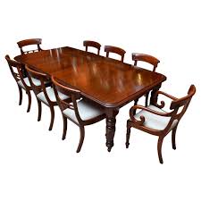 This set of two side chairs from the sisneros collection is. Antique Victorian 8ft Mahogany Dining Table And 8 Chairs At 1stdibs