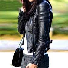 Jackie Motorcycle Jacket Leather Jackets Women Faux Leather Biker Jacket Leather Jacket