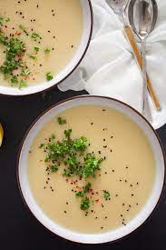 Creamy Kohlrabi Soup With Potatoes German Kohlrabi Recipe Recipe Kohlrabi Recipes Kohlrabi Soup Recipes