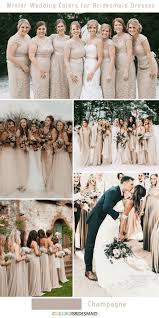 Top 10 Winter Wedding Colors For Bridesmaid Dresses Champagne Bridesmaid Dresses Winter Bridesmaid Dresses Champagne Colored Bridesmaid Dresses