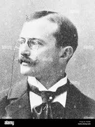 Walter Petersen, born 1862, painter, artist, reproduction of a photo from  the year 1895, digital improved Stock Photo