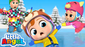 Download Skating Together Is Fun Be Safe On The Ice Little Angel Kids Songs Youtube