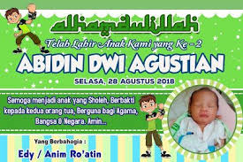 Download desain kartu ucapan kelahiran bayi word bisa di edit. Banner Kelahiran Bayi Masnurul
