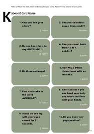 Kaboom! Card Game board game: English ESL worksheets pdf & doc
