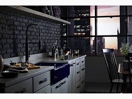 Farmhouse sinks involve this design in order to offer the most comfortability, and they can utilize that extra space to allow the sink's design to be larger. Whitehaven Undermount Single Bowl Farmhouse Kitchen Sink W Tall Apron K 6489 Kohler Kohler