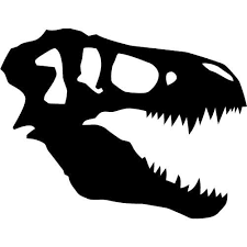 T Rex Skull Stencil Free Google Search Dinosaur Silhouette Skull Stencil Dinosaur Head