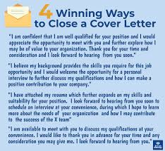A cover letter is an essential part of your job application package and is just as important as your resume. Closing A Cover Letter To Get Results