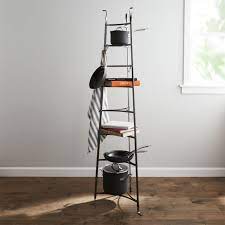 The pan shelf help you conquer clutter and supersize your storage space. Enclume Standing 8 Tier Pot Rack Reviews Crate And Barrel