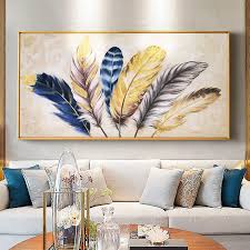 If you don't wish to spend time. Golden Feather Modern Wall Charts Abstract Canvas Painting Home Living Room Bedroom Decoration Wall Shopee Philippines