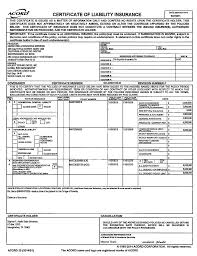 Certificate of liability insurance forms. Certificate Of Liability Insurance