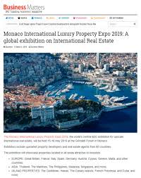 Nile property expo • 2019. Monaco International Luxury Property Expo 2019