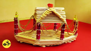 Make a decorating plan for your boat. Diy How To Make Popsicle Boat Ice Cream Stick Boat Popsicle Ship For Project Brighty Craft Youtube