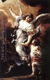 I feel i'm fallin' apart 'cos i know i've lost my guardian angel. The Guardian Angel 1656 Painting By Pietro Da Cortona Barrettini Reproduction 1st Art Gallery Guardian Angel Pictures Guardian Angels Angel Pictures