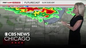 Severe thunderstorm warning in Chicago