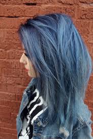 Denim Blue Hair Denim Blue Hair Blue Hair Smokey Blue Hair