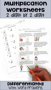 There is nothing better than working a few examples. Multiplication Worksheets 2 Digit By 2 Digit With Digital And Printable Options Word Problems Multiplication Word Problems Differentiation Math
