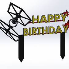 Vous rappelez vous de votre première fois ? Telecharger Le Fichier Stl Joyeux Anniversaire Star Wars Wing Fighter Objet A Imprimer En 3d Cults