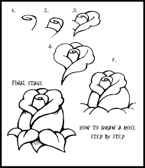 Start with simple lines and shapes. Drawing Step By Step Sketch Step By Step Simple Rose Drawing