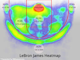 Lebron James Heatmap Since 2010 Sports Hip Hop Piff