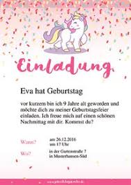 Sie suchen nach einer vorlage für ihre einladungskarte zur geburtstagsfeier? Kostenlose Geburtstagskarte Vorlage Einhorn Online Erstellen