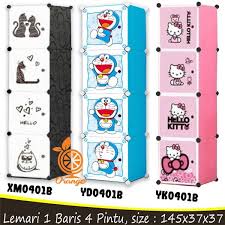 Lemari plastik akako bilpin susun 4. Jual Promo Cod Lemari Plastik Karakter Doraemon Dll 4 Susun 1x4 Di Lapak World Home Bukalapak