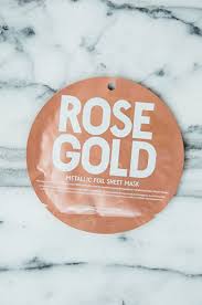 Urban Outfitter S Rose Gold Metallic Foil Sheet Mask Urbanoutfitters Beauty Sheet Mask Mask Metallic Foil
