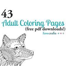 Coloring for adults has lately been very popular and, with adult coloring book apps, it has become available at any moment, any place. 43 Printable Adult Coloring Pages Pdf Downloads Favecrafts Com