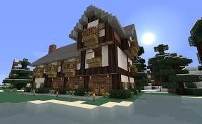 I Like How This Person Placed The Decks It Is Nice How They Put Flower Pots Up There To It Is Very Modern Epic Minecraft Houses Minecraft Farm Minecraft City