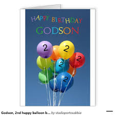 Funny Birthday Wishes For Godson Godson 2nd Happy Balloon Birthday Large Greeting Card Birthday Cards For Niece Birthday Cards For Brother Birthday Cards For Son