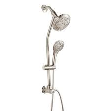 Pfister Shower Head 016 Hh10k 4 44 In 2 5 Gpm 9 5 Lpm Brushed Nickel 3 Spray Hand Shower Hand Shower Pfister Shower Heads