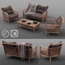 Outdoor Furniture Set Azzura Colorado Lounge Set 3d Model In 2020 Outdoor Furniture Sets Outdoor Furniture Furniture