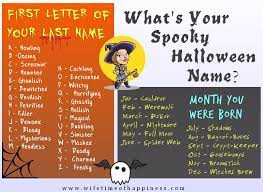 Generate cool original nickname ideas for guys and girls based on name, personality, keywords and more. What S Your Halloween Name Find Your Name And Don T Forget To Share With Your Friends To See What Their Spooky Name Halloween Names Funny Name Generator Names