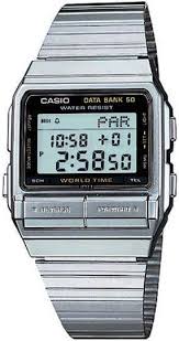 It presents the most current and accurate global see more +. Men S Casio Data Bank 50 World Time Telememo Watch Db520a 1a