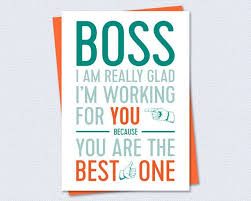 Birthday Card For Boss Printable Printable Card Working For Best Boss Instant Pdf Download Boss 39 S Day Bosses Day Happy Boss S Day Bosses Day Bosses Day Cards