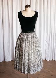 Black And White Party Attire Skyfall Dress Vintage 50s Dress 50s Party Dress Black Velvet Bodice Sheer Cotton Print Skirt Vi Vintage Dresses 50s White Dress Party Vintage Dresses