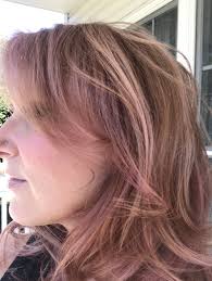 Rose Gold Wella Color Charm Gel Color Mix 2 Parts 9ng With 1 Part 5rv Then Mix 2 1 Ratio With 20 Volume Developer Use Pink C Wella Color Charm Hairdo Hair