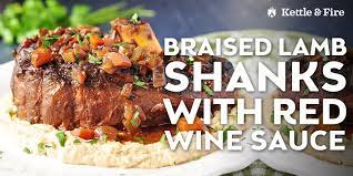 Dust the lamb shanks with the flour. Braised Lamb Shank With Red Wine Sauce