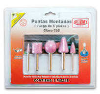 Kit de puntas montadas p/ desb,rebabeo y acab de metales ferrosos y