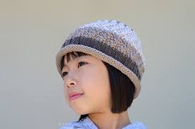 Brownie Hat Knitting Pattern: Easy Rolled up Brim Hat (PDF Download)