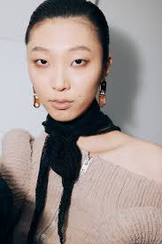 Mika Stone leather lace up slippers Acne Studios Leather and lace