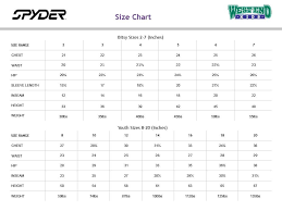 13 accurate spyder size chart