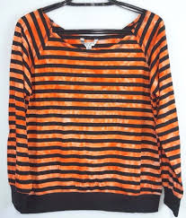 Black And White Striped Long Sleeve Top Womens American Vintage Womens Top Size Xl Orange Black Stripe Long Sleeve Shirt Ame Long Sleeve Striped Top Black Striped Long Sleeve Shirt Orange Long Sleeve Shirt