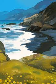 Landscape Practice 3 Fantasy Art Landscapes Landscape Illustration California Landscape