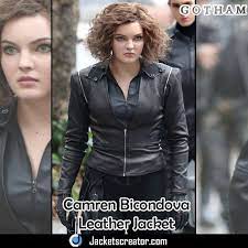 Gotham Season 5 Selina Kyle Leather Jacket With Hoodie Jackets Creator Leather Jacket Jackets Hoodie Jacket