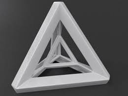 Tetra Prism 3d Print Model Kỹ Thuật Mau Nước Mo Hinh Bố Cục