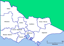 Regional train and coach map: Map Regional Victoria Statistics Communication Ausveg Vic